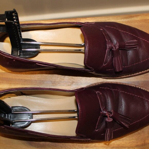 Talbots Burgundy Tassel Loafers - Sz 9.5 - Picture 4 of 6